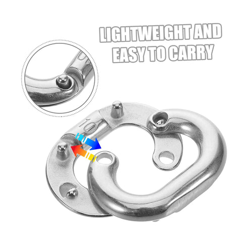 Heavy Duty Stainless Steel Chain Link Connector With Hassle Free Quick Connect Coupler, lightweight design, easy to carry.