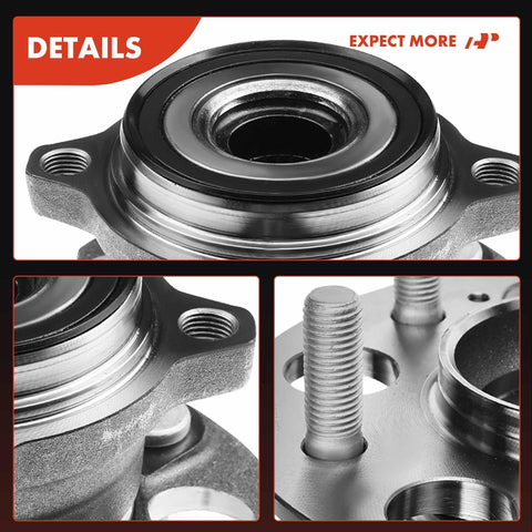 Close-up of Rear Wheel Bearing And Hub Assembly For Honda CR V 2012 2016 And Acura RDX 2013 2015 AWD Only 5 Lug Compatible