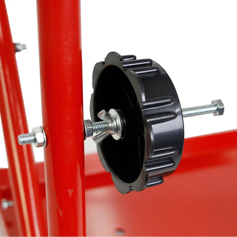 Close-up of dual paper bars part of 18-Inch Mobile Masking Station For Auto Body And Painting All-In-One Design