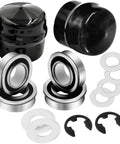 Front Wheel Bushing To Bearing Conversion Kit For Lawn Mowers components including sealed bearings and washers