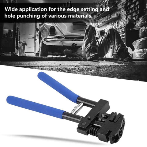 5mm Hole Punch Setter Joggler For Sheet Metal And Panels dual function plier tool with blue handles and chrome vanadium steel body