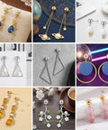 320 Piece Ball Post Earring Stud Set For Jewelry Making, Round Ball Posts With Silicone Ear Plugs, Safe Rust Resistant Metal, Lightweight And Skin Friendly For Women And DIY Jewelry Projects. Gold and silver ball post earrings with dangling DIY designs