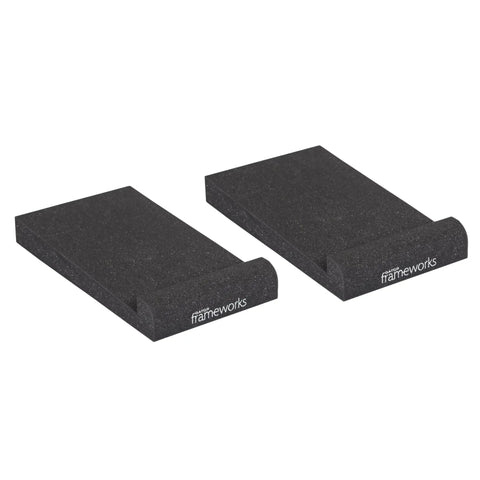 Pair Of Small Studio Monitor Isolation Pads With Removable Angled Inserts For 5 Inch Monitors Foam Speaker Cushions