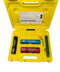Complete Hinge Repair Kit For Sagging Doors With Four Pro Grade Tools HA1D HA2 HA3D HA4D In A Rugged Carrying Case Open View