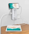 Must Have USB Wall Charger And Surge Protector With Nine AC Outlets And Two USB Ports, Slim 1875W Power Strip in use