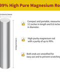 Three Piece Magnesium Fire Starter Rod Set With 99 Percent Purity, 3.5 Inch Long And 0.63 Inch Diameter product details