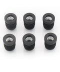 10 Pack Thread Tube Plugs For Furniture Legs With M8 Screw Holes 19mm Diameter Plastic Black Round Nut Plugs Go To Adjustable Height
