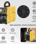 HYC410 110V Plasma Cutter, 35 Amp Air Plasma Cutter with fan, control panel, and handle for metal and auto body jobs.