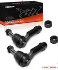 Front Outer Tie Rod End Replacement For Chrysler 200 2015 2017 And Dodge Dart 2013 2016 Fits Front Outer Left And Right Driver And Passenger Sides Fixes Uneven Tire Wear And Improves Steering Response For Front Suspension, black steel set with nuts