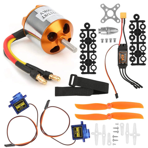 Ultra Lightweight RC Helicopter Motor and Propeller Kit With Brushless ESC And 9G Servo for High Performance Remote Control Aircraft Kit