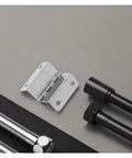 Stainless Steel Self Closing Reversible Door Hinge Set 4 Pcs Adjustable Folding Butt Hinges for Cabinets Cupboards Dressers
