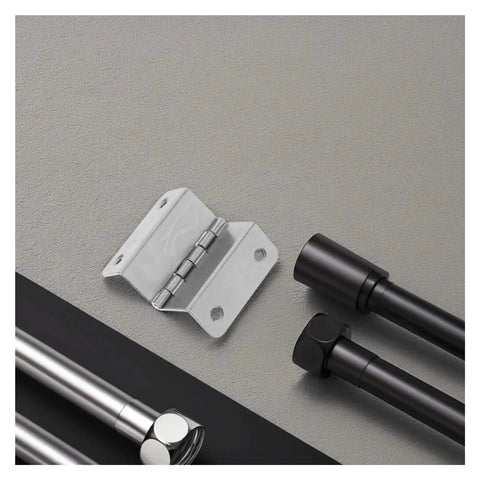 Stainless Steel Self Closing Reversible Door Hinge Set 4 Pcs Adjustable Folding Butt Hinges for Cabinets Cupboards Dressers