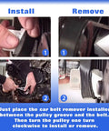 Stretch Belt Tool Kit For Cars Trucks And Other Vehicles Two Piece Belt Remover And Installer Set using aluminum tool