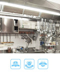 Commercial kitchen with installed 12-30V 18 Inch LED Tube Replacement For Automotive RV Marine 7W 5500K Daylight White Frosted Lens