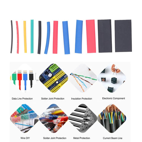 Top Notch 800 Piece Color Coded Heat Shrink Tubing Kit For Serious Electrical Insulation Waterproof Wire Protection And Daily Maintenance Projects You Gotta Have, color-coded tubes