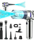 Cordless Handheld Vacuum With 21000Pa Powerful Suction, All In One 4 In 1 Mini Vacuum Cleaner, accessories included, silver
