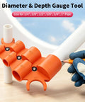 13 Piece Pipe Deburring Tool Set With 5 High Speed Steel Blades Inner Outer Reamer Chamfer Tool 6 In 1 Depth Gauge And 5