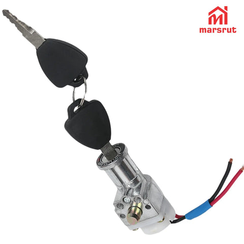 Ignition Switch Kit For E Bikes And Scooters With 2 Keys Heavy Duty Lock Cylinder Replacement Part On Off Switch Pre Wired Connector Fits Electric Bicycles Motorcycles ATVs And More