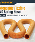 16 Foot Vacuum Hose Kit With Quick Change Adapters And Threaded Coupler For Dust Collection System Perfect For Connecting Table Saws Power Tools And Shop Vacuums To Your Dust Collector