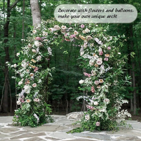 Sturdy Black Metal Garden Arbor Trellis For Climbing Plants And Flowers, Outdoor Wedding Arch For Ceremony, Yard Ready Decor