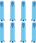 8 Pcs Blue Alloy Roller Skate Axle Screw Replacement Kit Heavy Duty Hardware For Secure Tightening Max Safety On Wheels Durable Skating Parts Prevent Loose Bolts Easy Install Metal Components Keep Ride Rock Solid Ready For Action Hit Pavement Vibes, 8 blue alloy axle screws