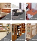 Image of various home furniture including bed, sofa, bed cabinet, shoe cabinet, bookcase, and wardrobe.