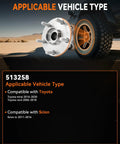 Heavy Duty Front Wheel Bearing Hub Assembly For Toyota Rav4 2006 To 2018 showing compatible vehicle types and features.