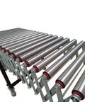 Unpowered Portable Flexible Conveyor With Height Adjustable 29.5 to 45.3 Inches And Expandable Length From 47.2 to 118 Inches