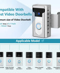 2024 Updated Anti Theft Video Doorbell Mount With No Drill Adjustable Wedge Bracket For Home And Office No Brainer Install