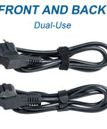 50 Pack Reusable Hook And Loop Cable Ties 6 Inch Fastening Straps For Cable Management Black securing electrical cables