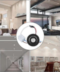 Sorfia 10pcs 2 inch Gimbal LED Recessed Light Small Recessed Lights AC110V showcased in various stylish interiors.