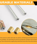 Rear Brake Line Kit Three Sixteenth Inch Steel Sixteen Inch With Inverted Dual Connectors And Two Fittings Close-Up