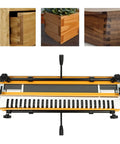 Rugged Shop Standard 24 Inch Dovetail Jig For Fine Woodworking Projects With Half Inch Template, featuring wood joints and template.