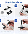Rear Disc Brake Caliper Piston Wind Back Tool For Auto Repair And Replacing Rear Brake Pads On RV SUV Truck Durable Alloy Construction Easy Fit Quick Piston Wind Back To Reinstall Caliper illustrated installation steps
