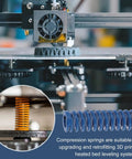 Six Pack Blue Compression Springs For 3D Printers Measuring 3 8 Inch OD And One Point Five Inch Length with printer parts.