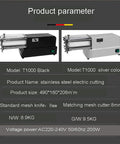 Professional Electric Potato Chip Cutter And Commercial French Fry Slicer Machine Made With Durable Stainless Steel Blade For Home Kitchen Business Use 10mm Cut Size Easy To Clean Automatic Vegetable Chopper Device, Black and Silver models displayed.