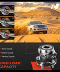 Heavy-duty rear wheel bearing and hub assembly 5-lug fit for Subaru Outback 2015-2021, Forester 2019 shown with high-load capacity.