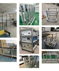 Four 100mm Aluminum Extrusion Profiles 20x20 2020 Series T Slot European Standard For 3D Printers And Linear Rails displayed in frames