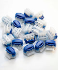 Twenty Pack Tough As Nails Three Way Wire Connectors Featuring Waterproof Sealing And No Sweat Self Stripping Tech for outdoor use.
