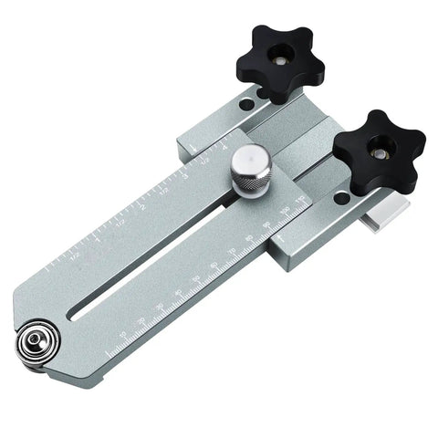 Aluminum Extended Ripping Jig For Table Saws Routers And Band Saws 175 Mm Telescoping Pro Grade Woodworking Guide in gray