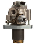 Brand New Fresh Frame Mounted Mechanical Fuel Pump Assembly with Gaskets Included OE Quality Replacement HM10014 close-up view showing metal construction and connectors.