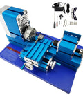 WYDDDARY Mini Metal Lathe Machine 3000RPM High-Speed Spindle With Three Jaw Chuck close-up view with tools for precision woodworking.