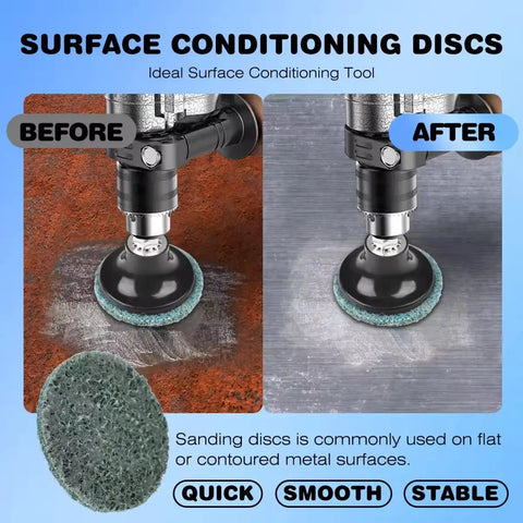92 Piece 2 Inch Quick Change Sanding Discs Set With 1/4 Inch Roll Lock Pad for Metal Finishing, and Burr Cleanup demonstration