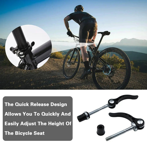 4 Pack M6x65 Quick Release Bike Seat Post Clamps For Mountain Bikes And Folding Bicycles Universal Fit Standard Tool Free Easy