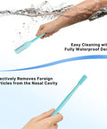 2 In 1 Nasal Hair Cutter Kit For Women And Men Portable Nose Trimmer with blue waterproof design for easy cleaning