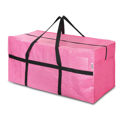 Big Ol 66 Gallon Extra Large Moving Bags With Zippers And Carry Handles Heavy Duty Storage Totes 45 X 16 X 22 Inches For Moving Dorm Move In