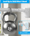 Ultra Long Tension Curtain Rod 41 To 185 Inches No Drilling Install for Patio Windows with 26 lb weight hanging