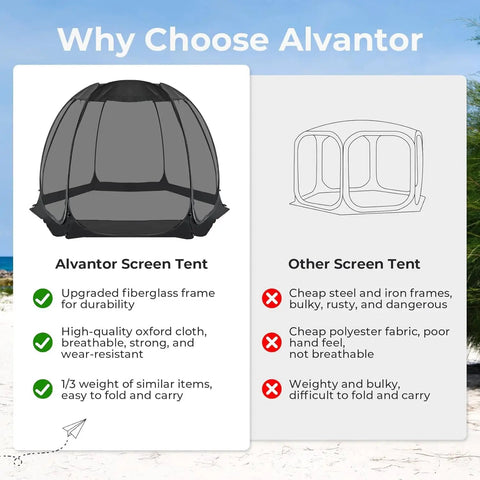 Effortless Pop Up House Tent With Outdoor Screen Room No Fuss Quick Setup UV Resistant Canopy Tent That Opens In Seconds