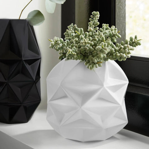 Legit Heavy Duty Acrylic Clear Spray Paint For Indoor Outdoor Projects, Flat Crystal Clear Coat With No Drama Dry Time, Pretty Darn Tough Sealant For Wood Metal And Fabric, Eleven Ounce Can That Elevates Diy Setup in white geometric planter with green succulent.