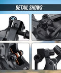 Heavy Duty Mechanical Disc Brake Kit With Dual Piston Calipers And 160 Mm Rotors detailed close-ups of calipers and components.